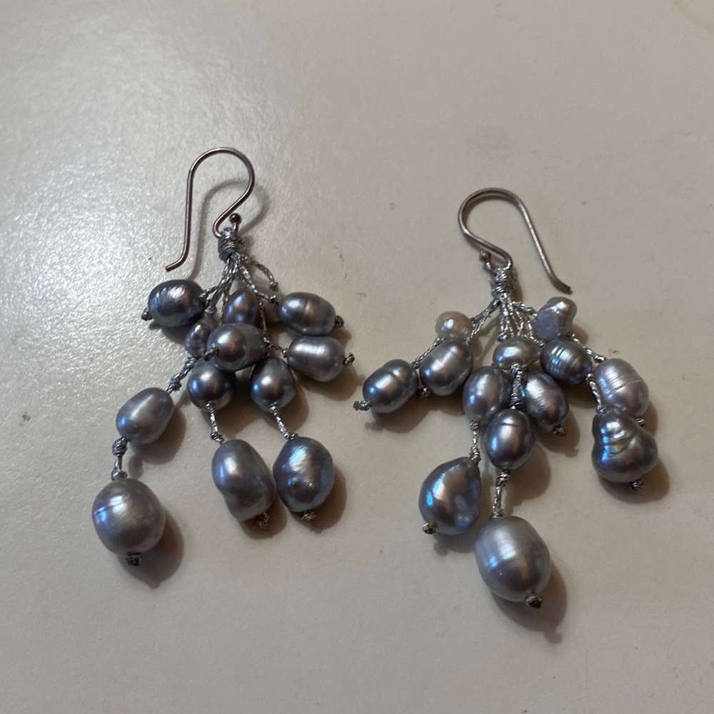 Fresh Water Pearls Dangling Earrings